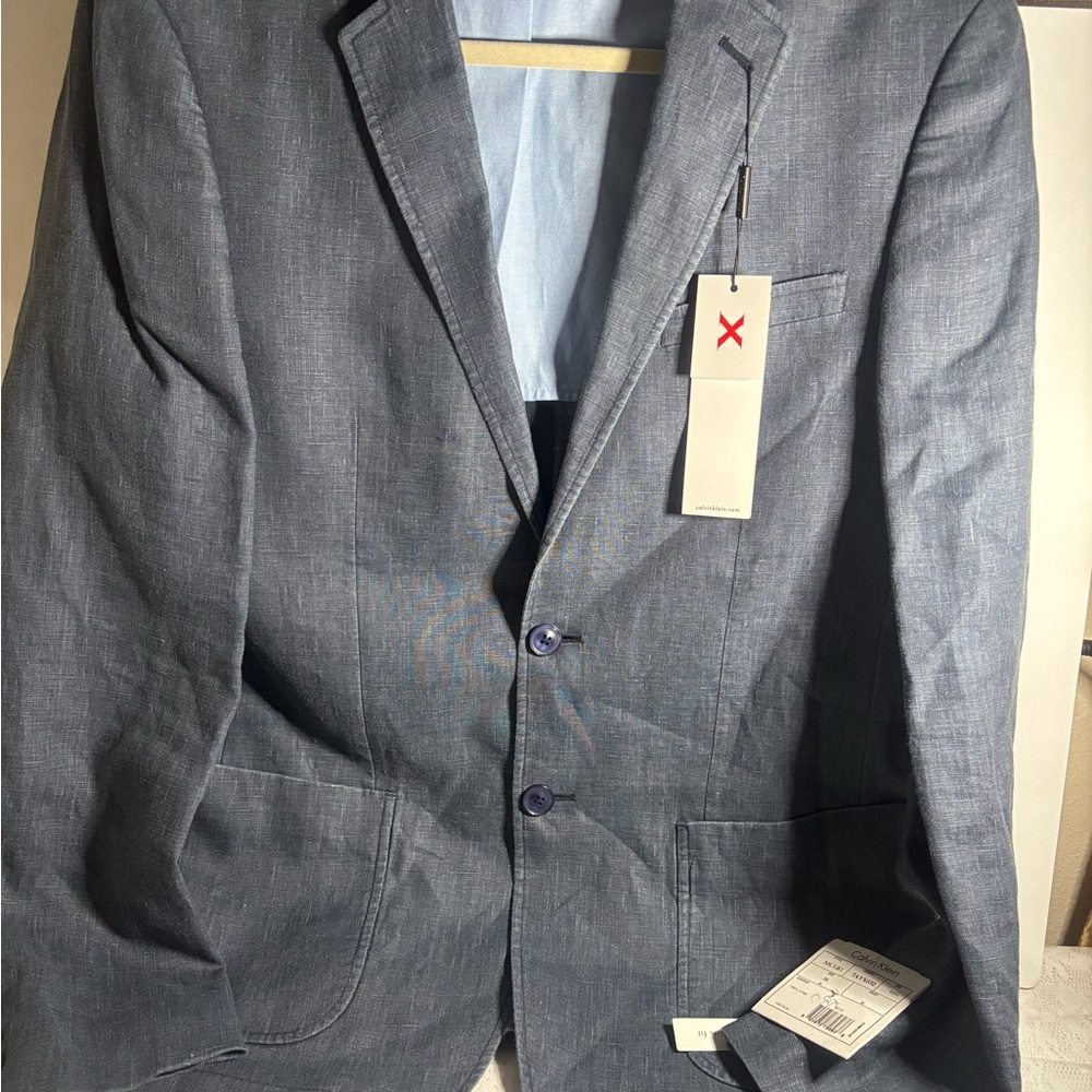 Calvin Klein Charcoal Gray Blazer
